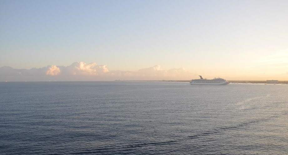 My view as I awoke on my balcony the morning we pulled into port in Belize