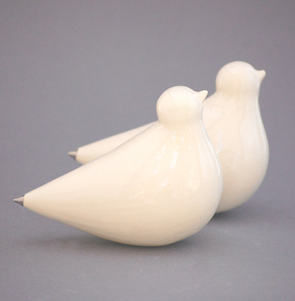 Porcelain Doves by Honeycomb Studios