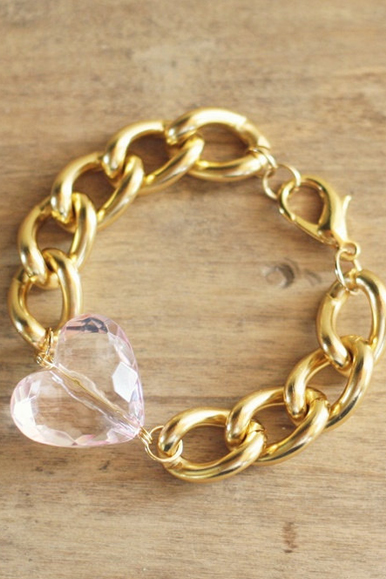 Gorgeous heart bracelet from Nestled.