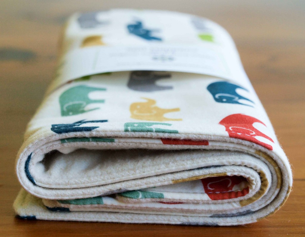 Sweet organic burp cloths by Organic Quilt Company.