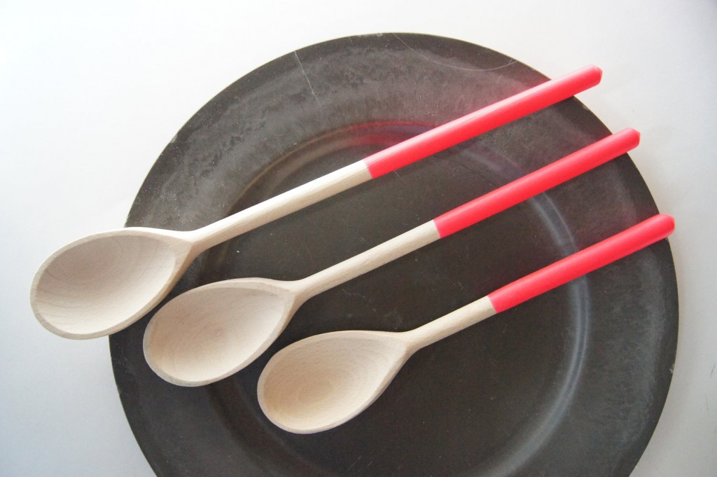 Modern + beautiful set of neon spoons by Wind & Willow Home.