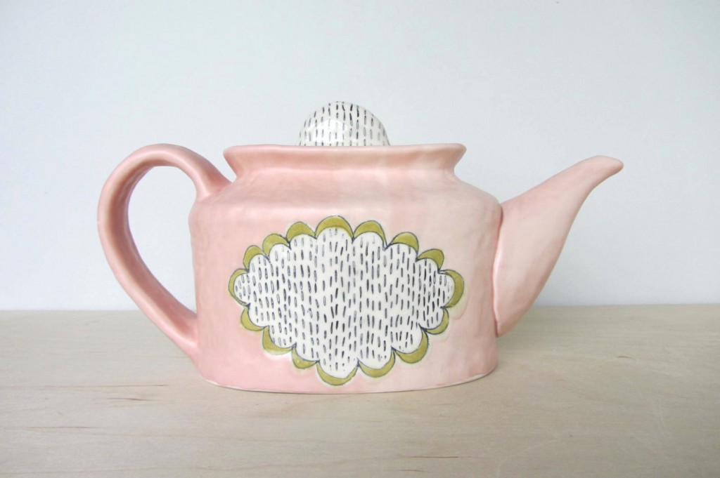 I'm loving this Doily Patterned Teapot made by Elizabeth.