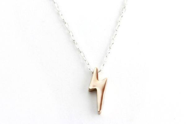 Loving this Rock n Roll Lightning Bolt necklace from Upper Metal Class.