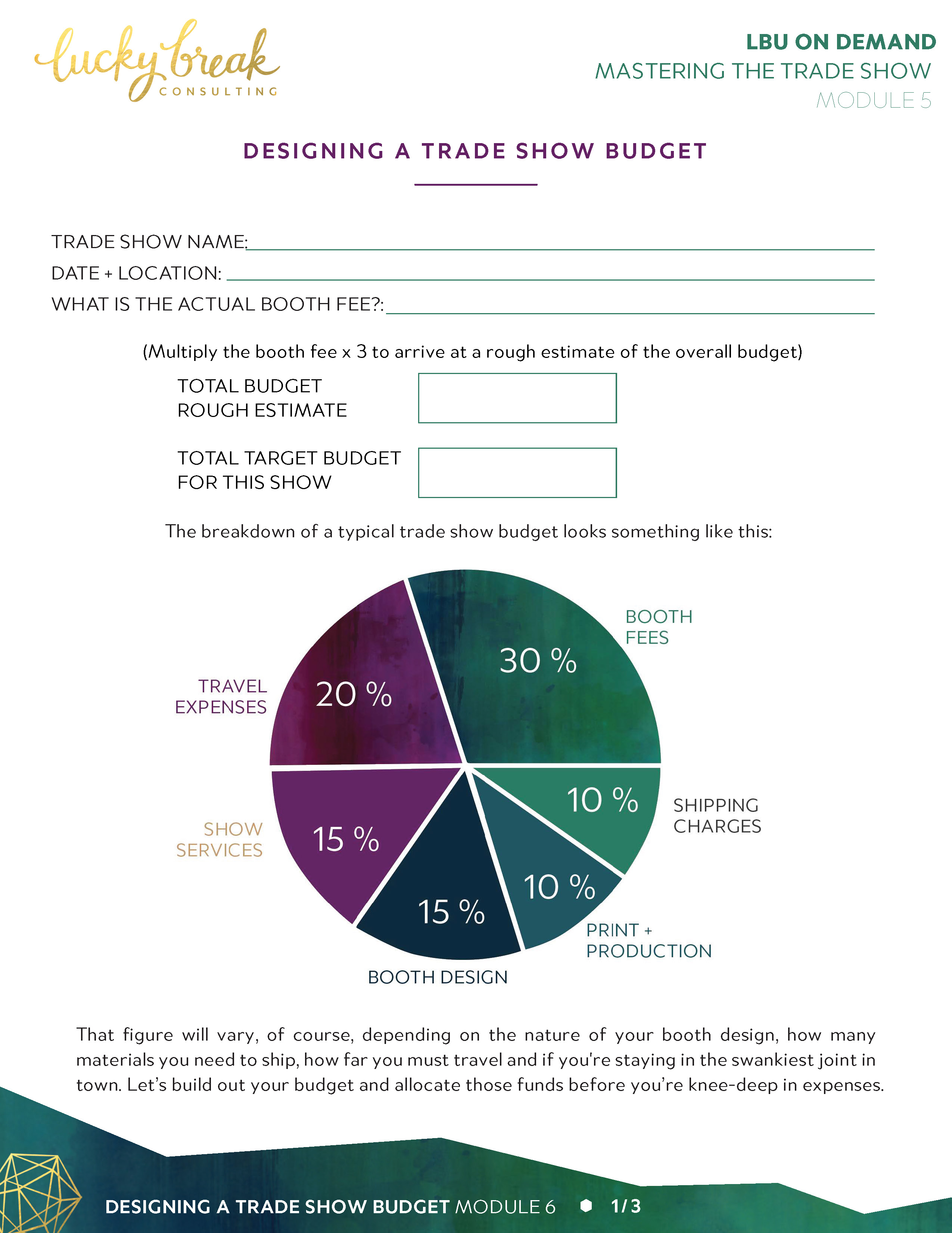 9 Trade Show Budget Template Template Free Download