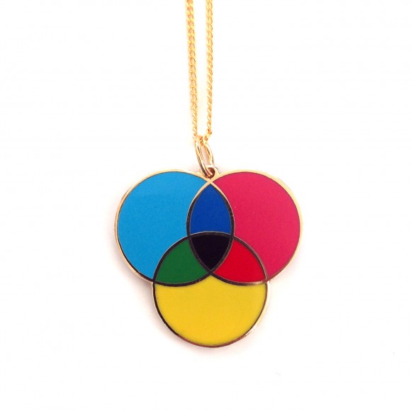 CMYK Enamel Necklace