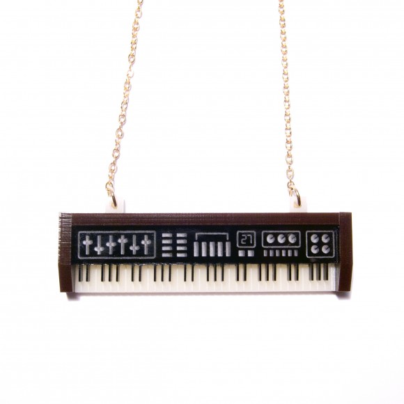 plastique*'s whimsical keyboard necklace