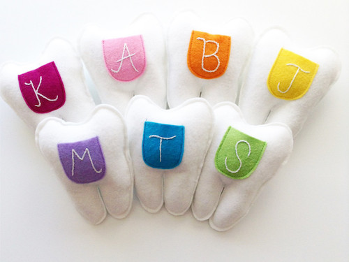 Tooth Pillows by Milo and Molly