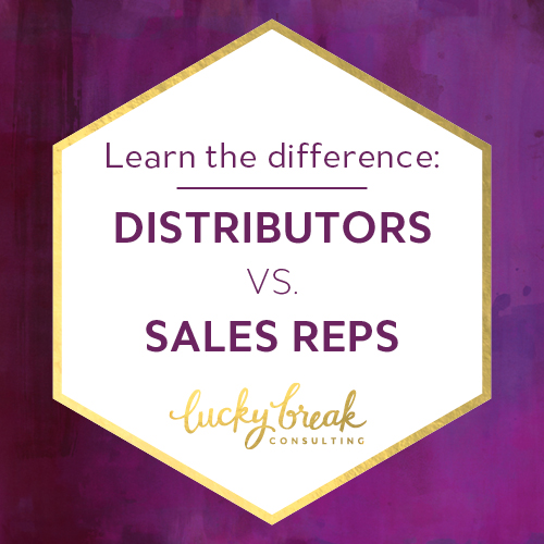 The difference between a distributor and a sales rep