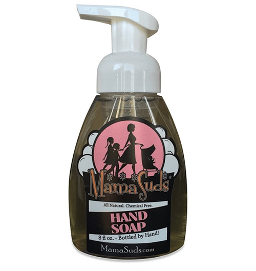 MamaSuds Hand Soap Soap, BEFORE Brick House Branding and a rebrand