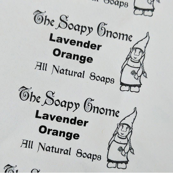 Soapy Gnome packaging + logo, BEFORE Brick House Branding and a rebrand