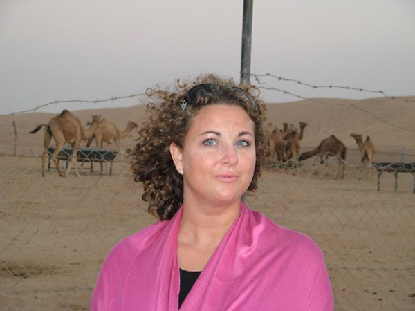 Visiting a Bedouin camel farm in the United Arab Emirates during a business trip to Dubai. 