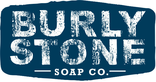 The Burly Stone logo BEFORE Brick House Branding and a rebrand