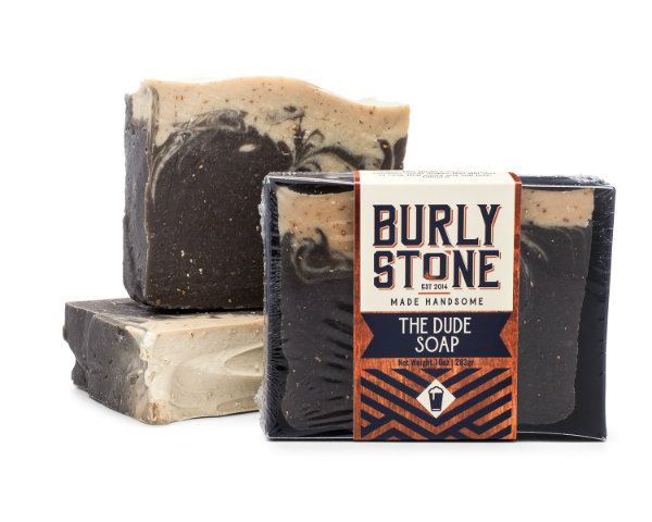 Burly Stone packaging + logo, AFTER Brick House Branding and a rebrand