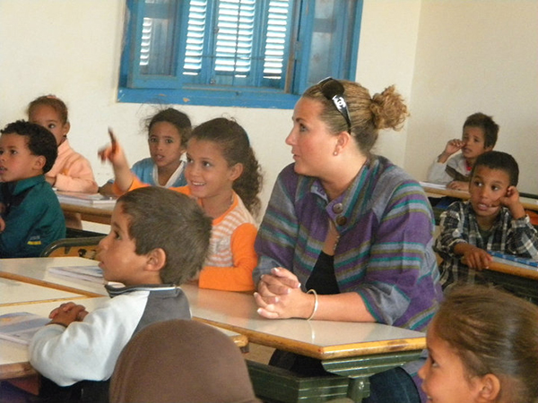 Sitting in on an lesson at a rural school in Morocco. We eventually sponsored that school for several years, supplementing teacher salaries while providing a library, playground supplies, and backpacks filled with school supplies to the kiddos. Some of my favorite work!