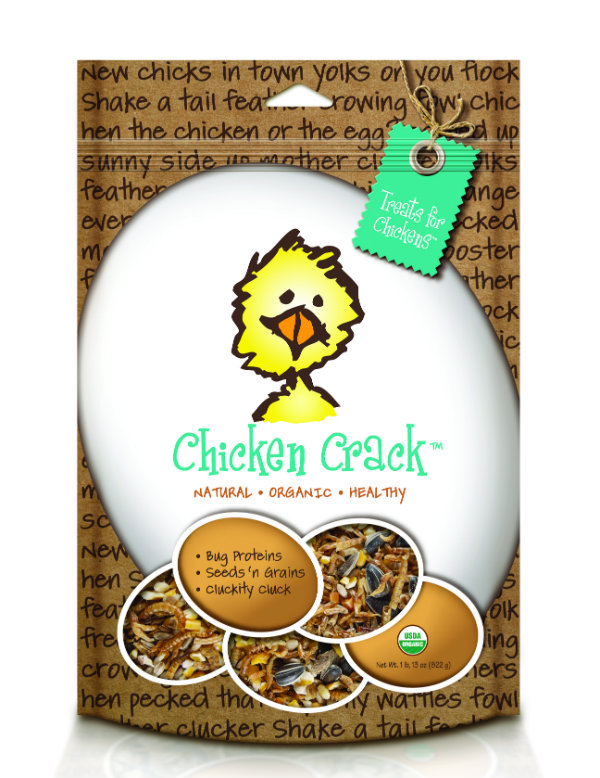 Treats for Chickens, before Brick House Branding and a packaging update