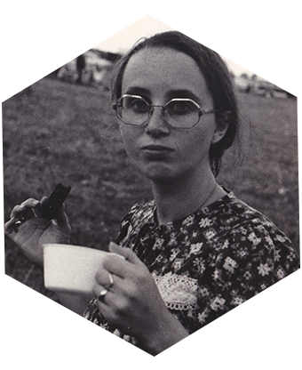 Born in East Tennessee to recovering hippies. Round glasses, LSD, ashrams and all. That’s my mama, and I’ll bet you $20 that she’s holding a “special” brownie.