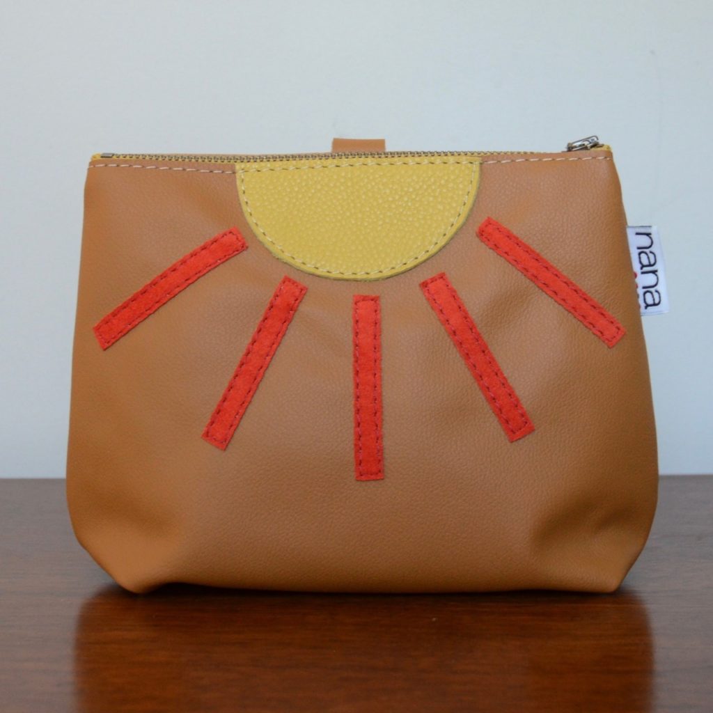 Sunshine leather clutch from Sally Peak of Nana by Sally
