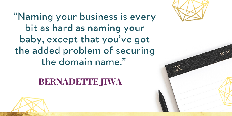 How to Choose a Business name with advice from Bernadette Jiwa